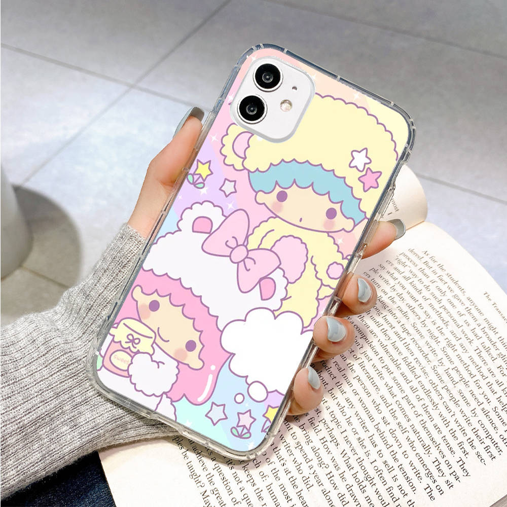 Case for Samsung A04 A14 A23 A34 A54 M23 M33 M52 M53 Realme 10 9 C30S C35 C55 VIVO Y02S Y21 Y51 X80 Pro Transparent Cover LI16 Little Twin Stars