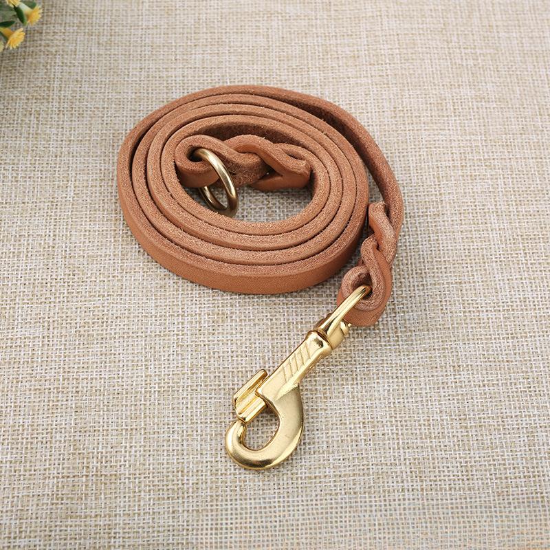 

Утолщенный поводок из коровьей кожи Desay Поводок для собаки из коровьей кожи Поводок для собаки 1m