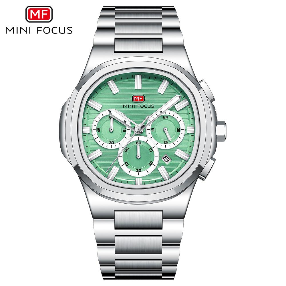 Stainless Steel Man Watch Leisure Fashion Quartz Wrist Watches Waterproof Outdoor Multifunctional Business Watch