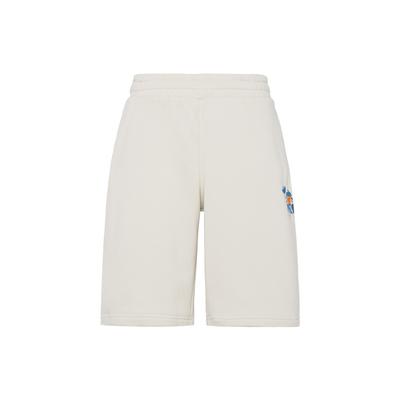 Shorts Casuais Esportivos de Cor Sólida com Estampa de Desenho Original Masculino Marrom Fosforescente IA9069