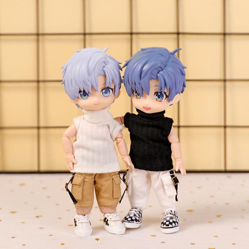 Ob11 Doll Clothes Pocket Overalls Casual Trousers for Molly, Gsc, Pd9, Ymy, Obitsu11, 1/12bjd Doll Pants Doll Accessories Toy