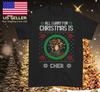 Happy Christmas Ugly Cher Tshirt Black Cotton All Sizes Xmas Gift SN165 Unisex T-Shirt