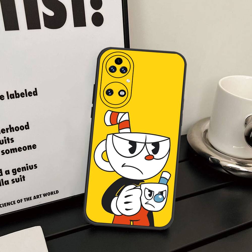Cute Cuphead Phone Case For Huawei P 8 9 10 20 30 40 50 Pro Lite Psmart Honor 10 Lite 70 Mate 20lite