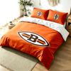 Cleveland Browns 3pc Duvet Cover Set Simple Modern Bedding Set Wrinkle Resistant Soft Fabric All Season Use a perfect gift