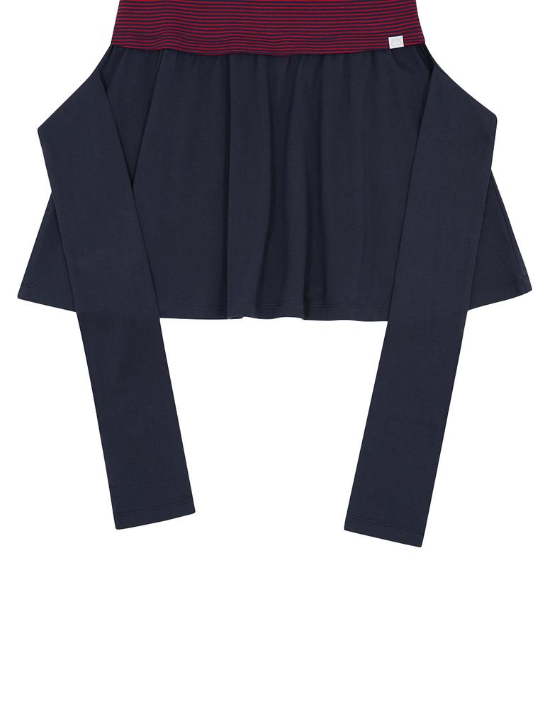 Tuomio Stripe Tie Dress [Navy]