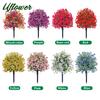 1/2PCS Artificial Violet Flower Balls with Stakes UV-Resistant Realistic Outdoor Decor for Garden, Porch, Patio, Wedding, Home