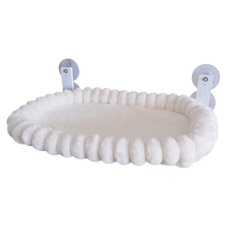 ערסל חתול לשיזוף: מיטה עם כוס יניקה לחלון לחתולים