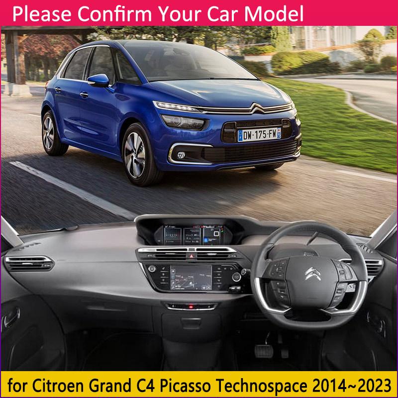 Dashboard Cover Mat for Citroen Grand C4 Picasso Technospace 2014~ Anti-Slip Pad Sunshade Dashmat Protect Carpet Accessories