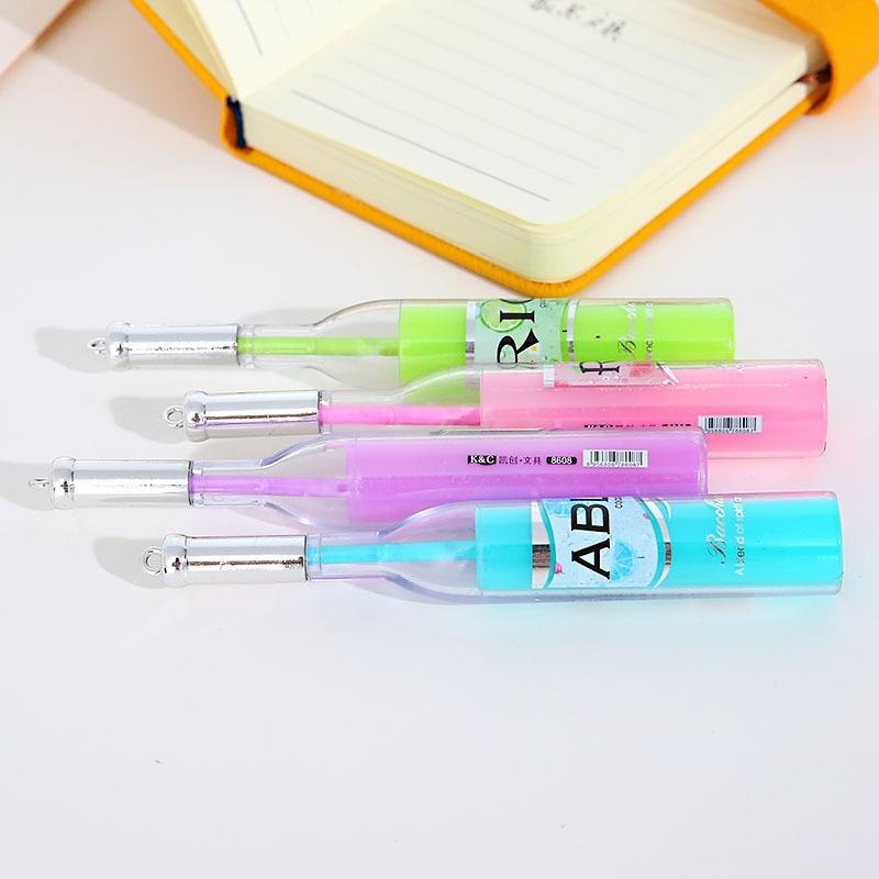 2pcs  Creative Cute Cocktails Neutral Pens&Gel Pens Bottle S Stationery School & Office & Promotional Supplies Writing Tools