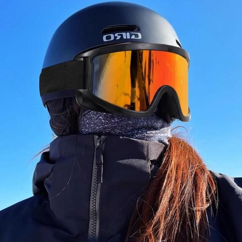 Large Frame Ski Mountaineering Goggles Men Women Windproof Anti-Glare Outdoor Sports Snow Glasses