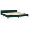Bed Frame without Mattress Dark Green 160 x 200 cm Velvet
