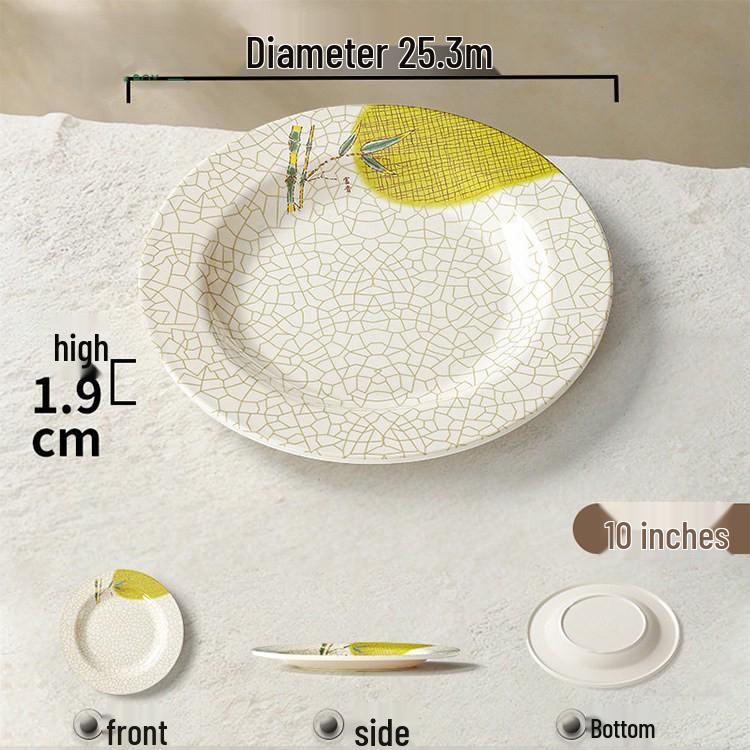 Melamine Rectangular Porcelain-Style Plate for Hot Pot & Side Dishes