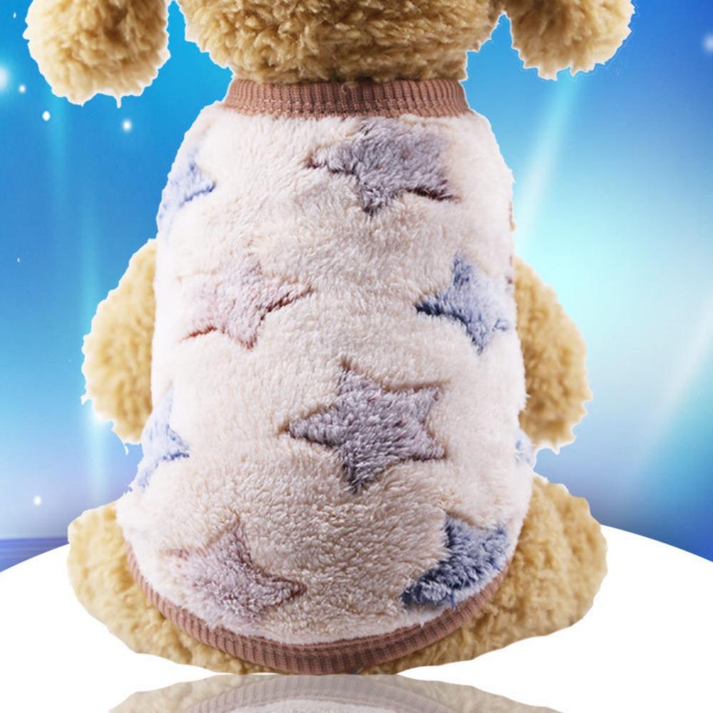 Flannel Warm Teacup Dog Milk Dog Dog Cat Teddy Clothes Vest Pet Supplies