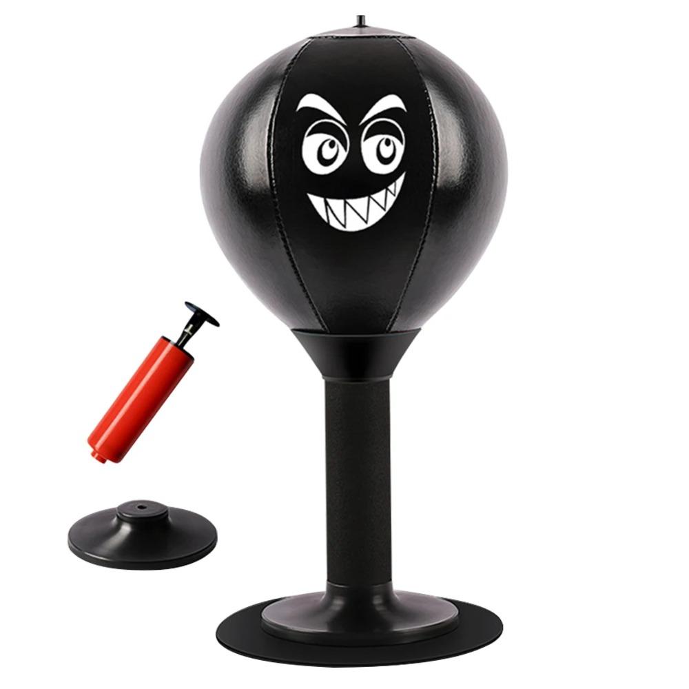 Inflatable Desktop Punching Bag Wall Mountable Desk Boxing Punch Ball  Boxing Practice