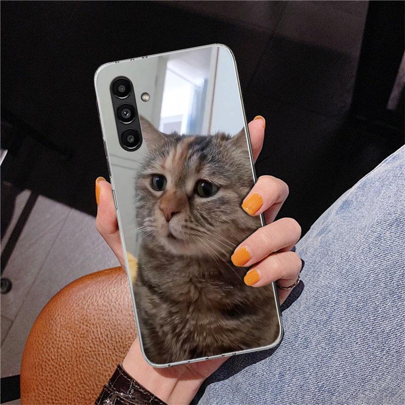 Pet Cat Funny Memes Phone Case For Samsung Galaxy A17 A16 A15 A14 A13 A57 A56 A55 A54 A53 A37 A36 A35 A34 A33 A26 A25 A24 A23 Ga