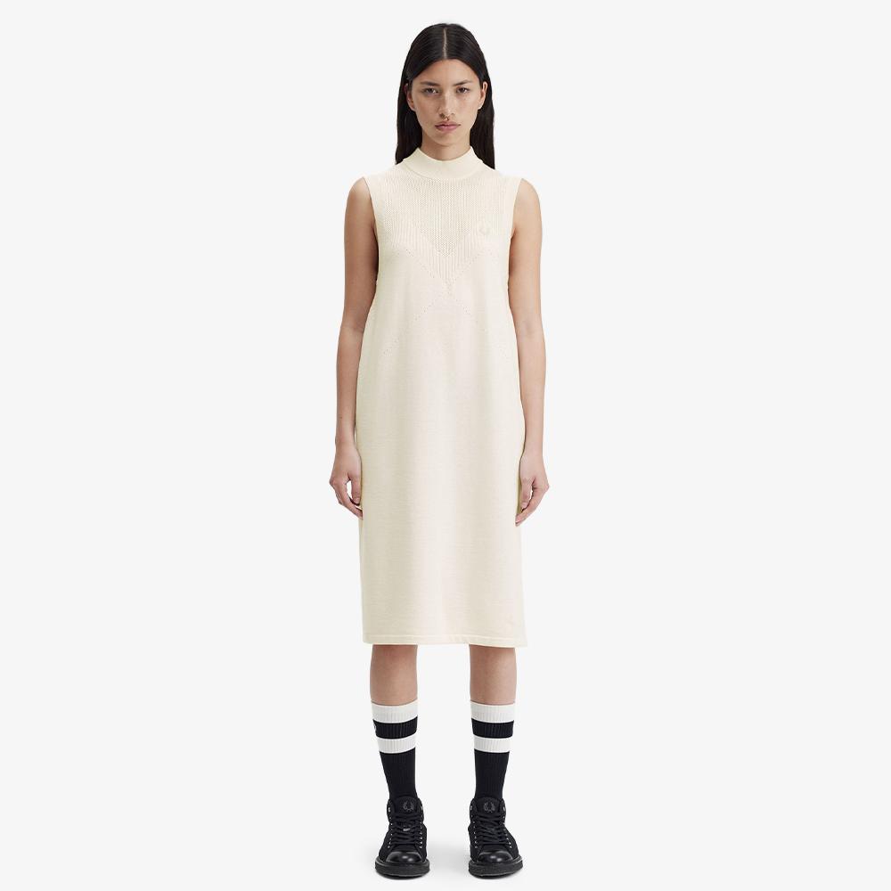 FRED PERRY [Womens] Pointel Detail Wool Knit Dress (560) Afpf2417166-560