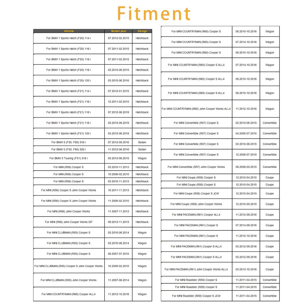 4Pcs Fuel Injector For BMW F21 F30 MINI R55 R56 R60 Peugeot CITROËN 0261500073