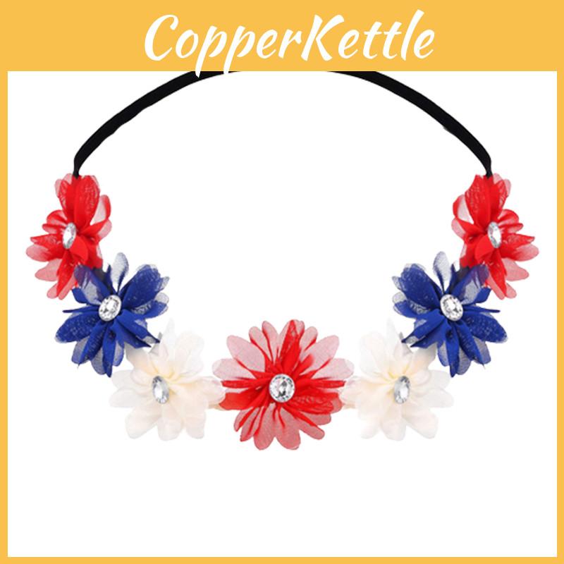Lebensechter patriotischer Kranz-Stirnband für Unabhängigkeitstagsfeier