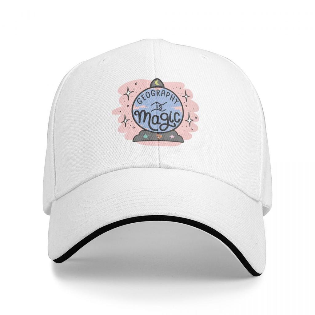 Geography Is Magic Baseball Cap Sun Hat Beach Golf Hard Hat Woman Mens