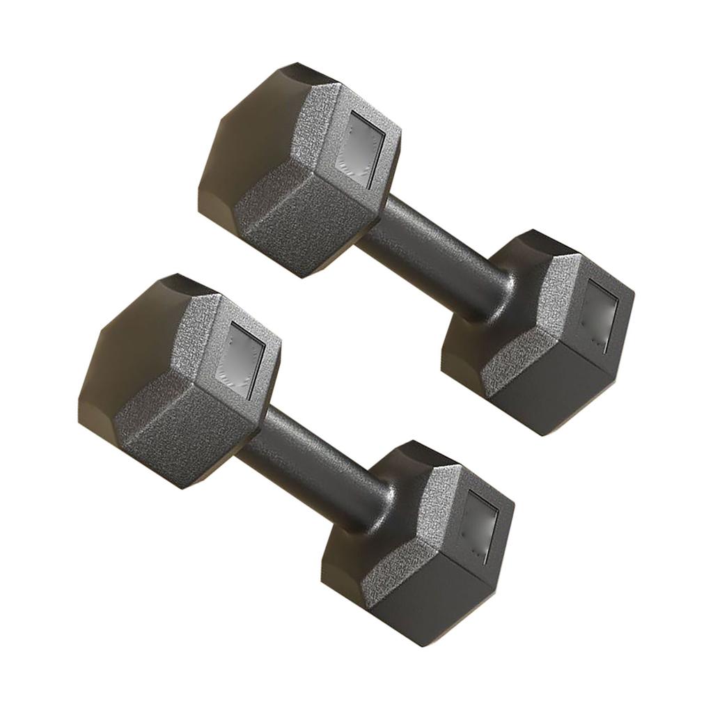 Jeden pár šestihranných činek litinových PVC 22 lb Fitness sada šestihranných činek pro silový trénink