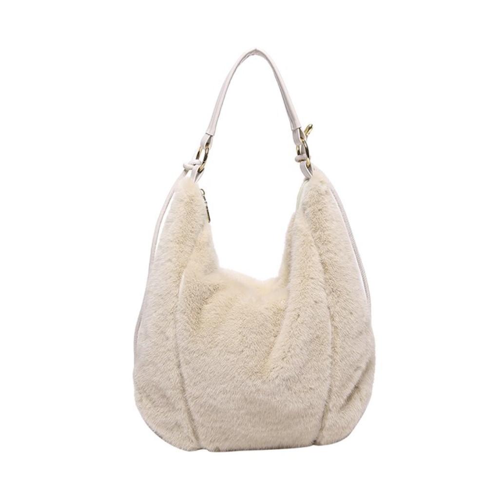 Tote Bag Women Plush Stitching Daily