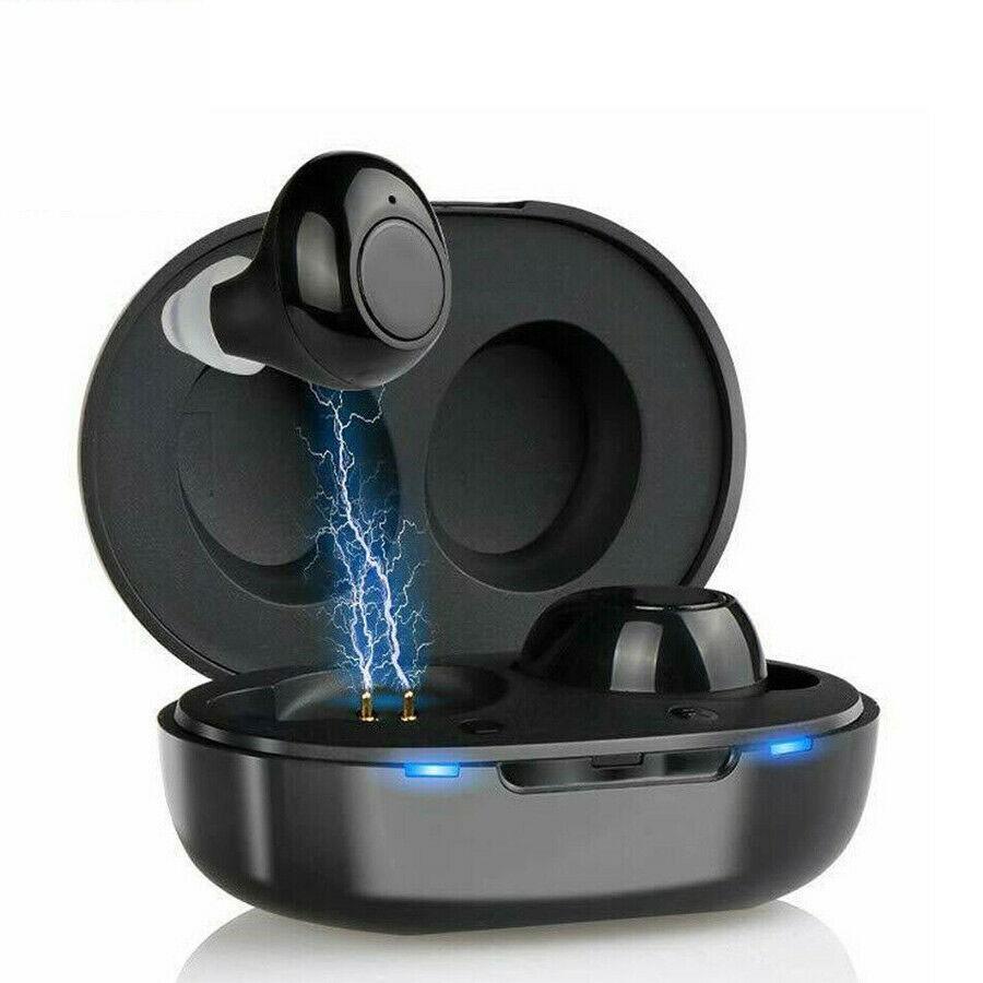 1 Pair Invisible Digital Audiphone CIC Sound Enhancer Professional Voice Amplifier Mini Rechargeable Hearing Aid