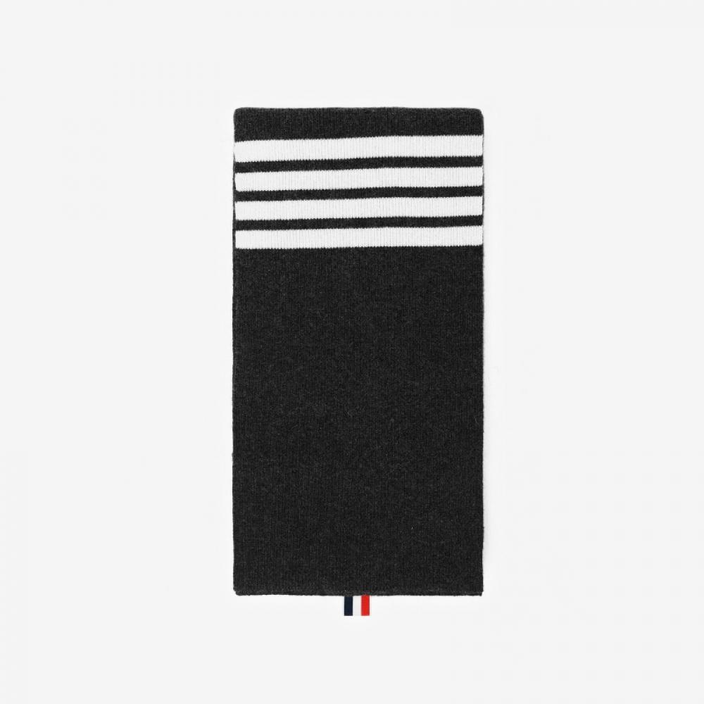 Tom Brown Mks026a 00011 025 4 Bar Stripe Three Line Tab Cashmere Muffler