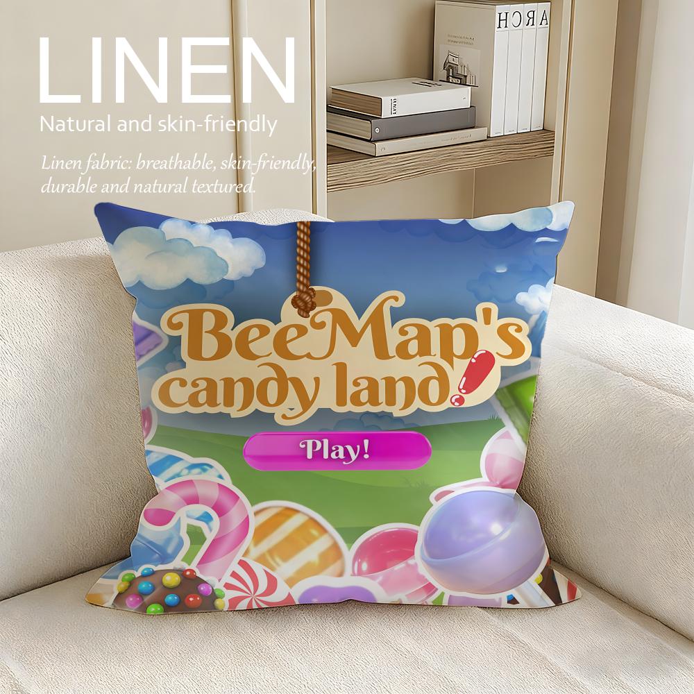 Game Candy Crush Saga Cushion Cover Pillowcase Set Pcs X X Breathable Washable Sofa Cushion Cover