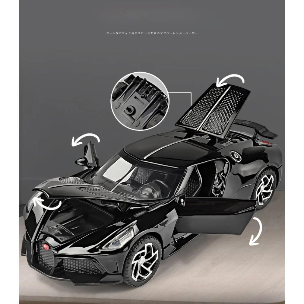 1/32 Bugatti La Voiture Noire Black Dragon Supercar Spielzeug-Legierung Auto Druckguss & Spielzeug Fahrzeuge Auto Modell Auto Spielzeug für Kinder