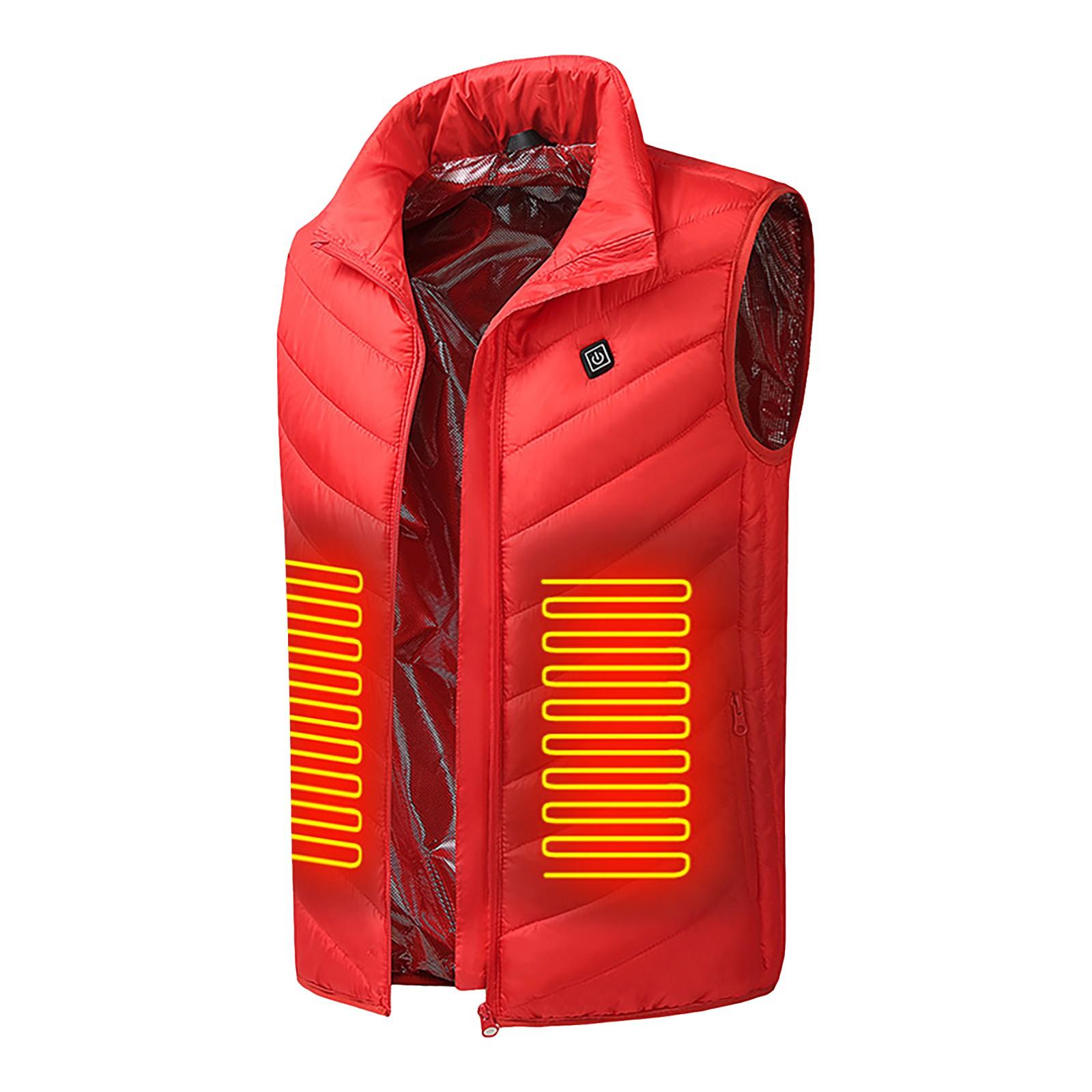 

Недавно модернизированный жилет с двойным управлением11, интеллектуальный электрический нагреватель с постоянной температурой M красный