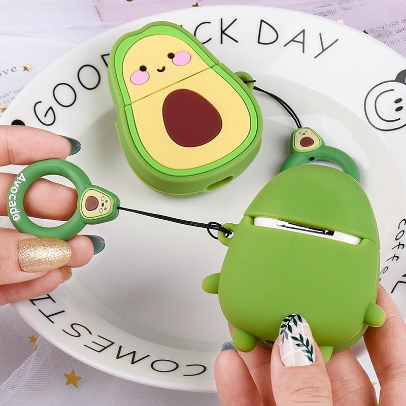 Cute Cartoon Silicone Bluetooth Wireless Earphone Case for Apple AirPods Protective Cover