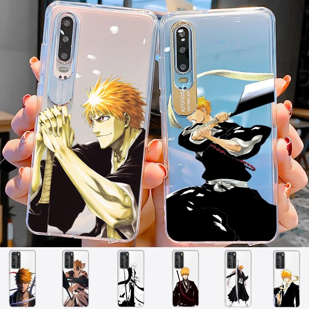 Anime Bleach Kurosaki Ichigo Phone Case for Samsung S10 20 22 23 A10 40 for Xiaomi10 Note10 for Huawei P50 20 Honor60 70