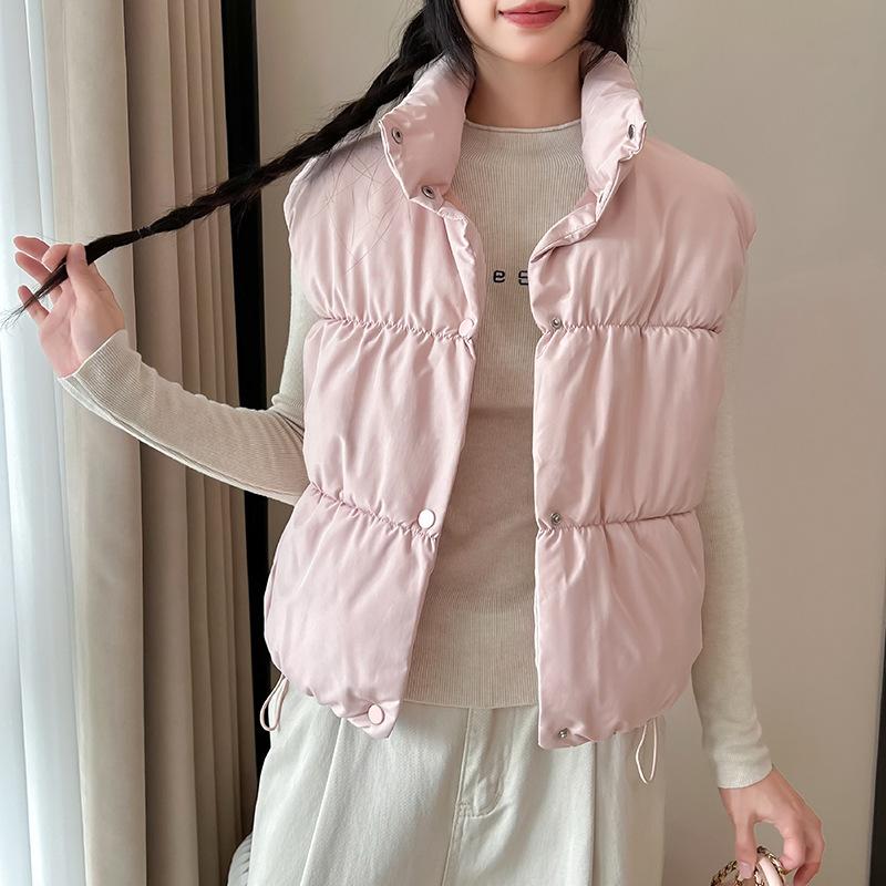 Stand-up Collar Vest Versatile Fashion Loose Foreign Style Short Casual Vest Vest