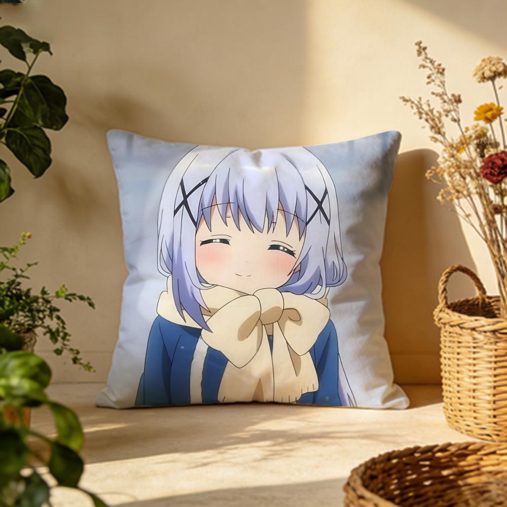 Fashion IIs the Order a Rabbitied Cushion Cover Versatile DoubleSided Pillow Case Fit for Sofa Bed Car Daily Decor