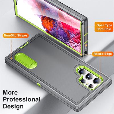 Heavy Duty Protection Stand Armor Case For Samsung Galaxy S22 S23 Ultra 5g A54 A14 A53 A13 A04s S22ultra Plus Shockproof Cover