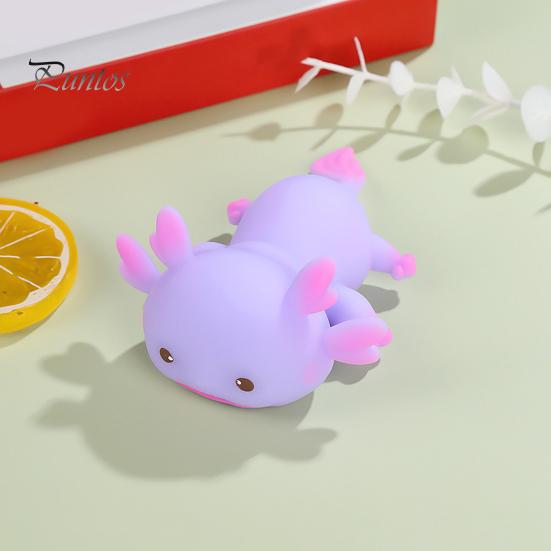 Cartoon Salamander Squeeze Toy Anxiety Stress Relief Salamandrid Pinch Sensory Toy Kids Teens Adults Soft Stress Ball Animal Fidget Toy