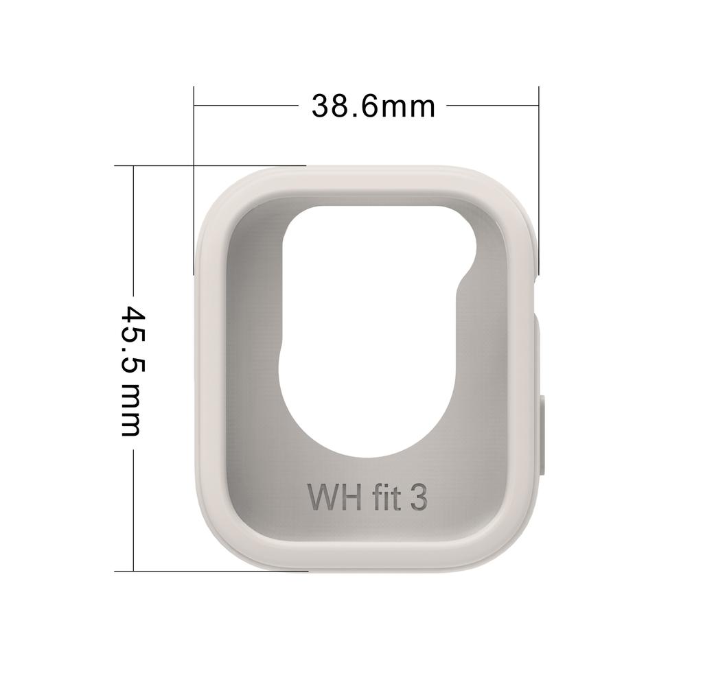 Fullt beskyttende etui deksel skall for Huawei Watch Fit 3 Smartklokke etuier myk silikon skjermbeskyttende for Huawei Fit3 Colorfu