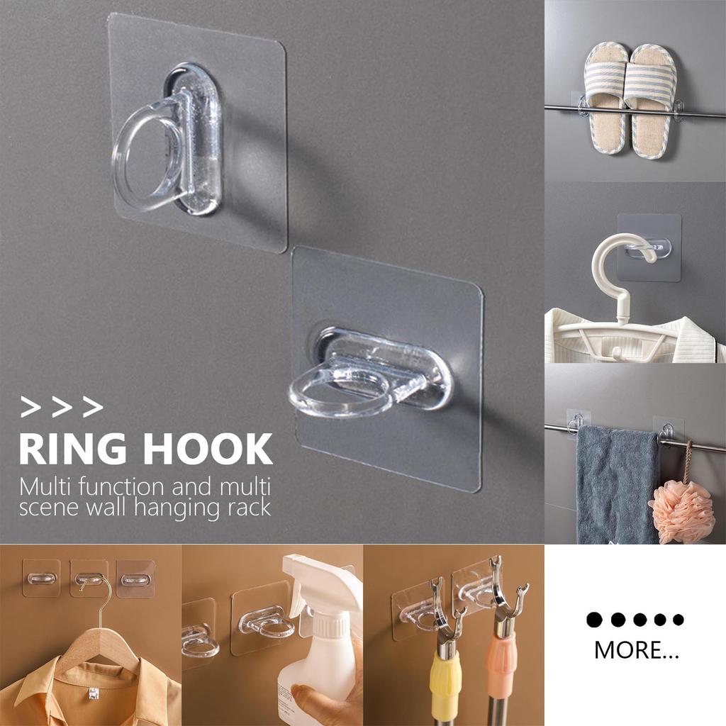 Circular Hook, Curtain Rod Bracket, Perforated Hanger, Kitchen And Bathroom Wall Rack