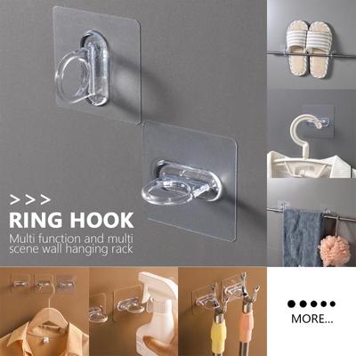 Circular Hook, Curtain Rod Bracket, Perforated Hanger, Kitchen And Bathroom Wall Rack
