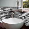 6pcs Waterproof Marble Tile Sticker Contact Paper Peel and Stick Wallpaper Wall Sticker  For Kitchen