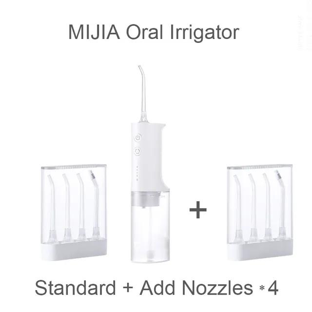 Oral Irrigator Dental Irrigator MEO701 Portable Ultrasonic Teeth Oral Flusher Water Pick Tooth Cleaner
