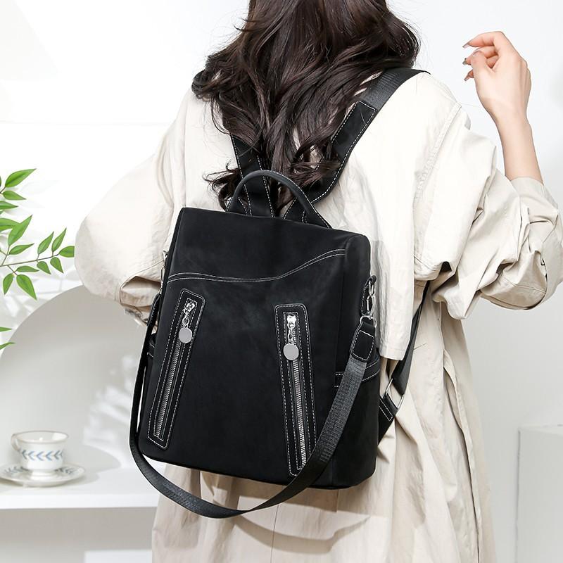 Doppelschultertasche - Damenrucksack - Retro-Stil - Beliebt - Großes Fassungsvermögen - Lässige Reisetasche