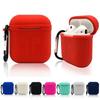 Airpods Protective Case Set Silicone Flip Style Trendy Solid Color