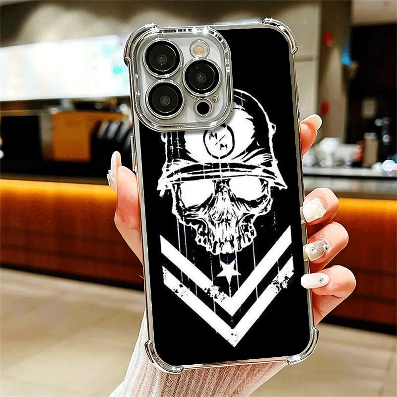 Motocross Metal Mulisha Soft Phone Case For iPhone 15 16 17 Air 14 Pro Max 16E Plus 13 12 Mini Plating Anti-Fall Fundas