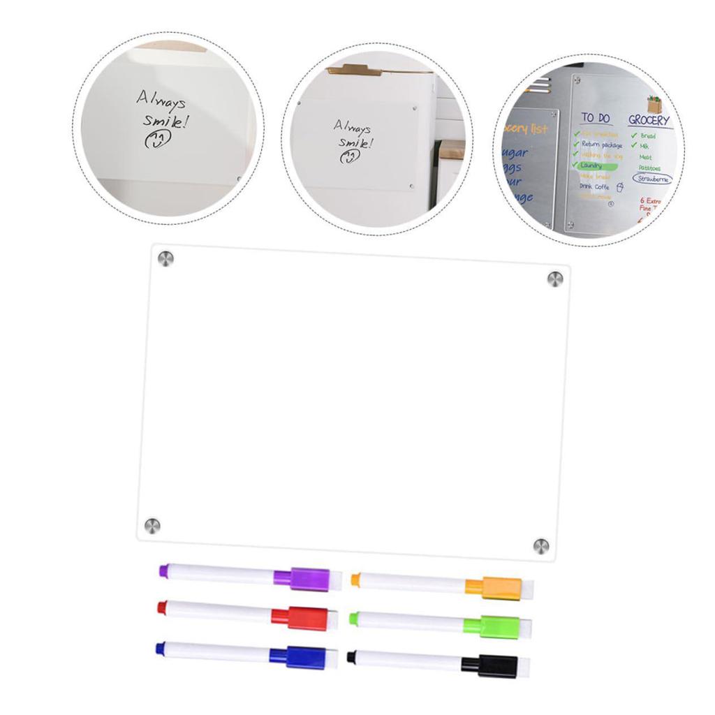 3D Magnetic Acrylic Erasable Note & Planner Board for Refrigerator