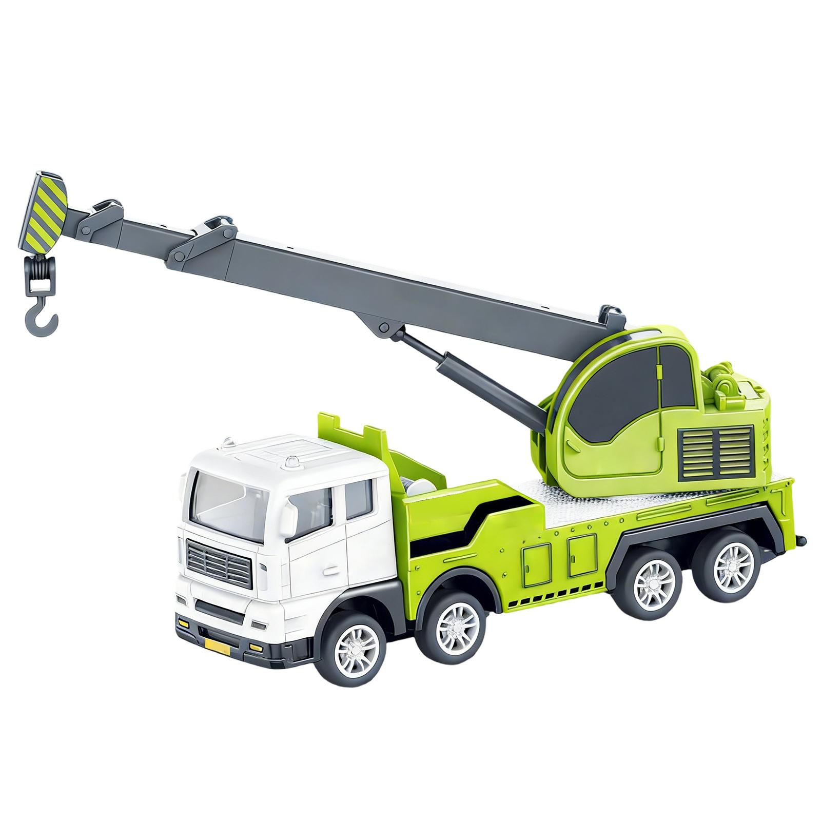 

Model Simulation Transport Engineering Vehicle Telescopic Arm Boy s Educational Toy Car One Size зелений