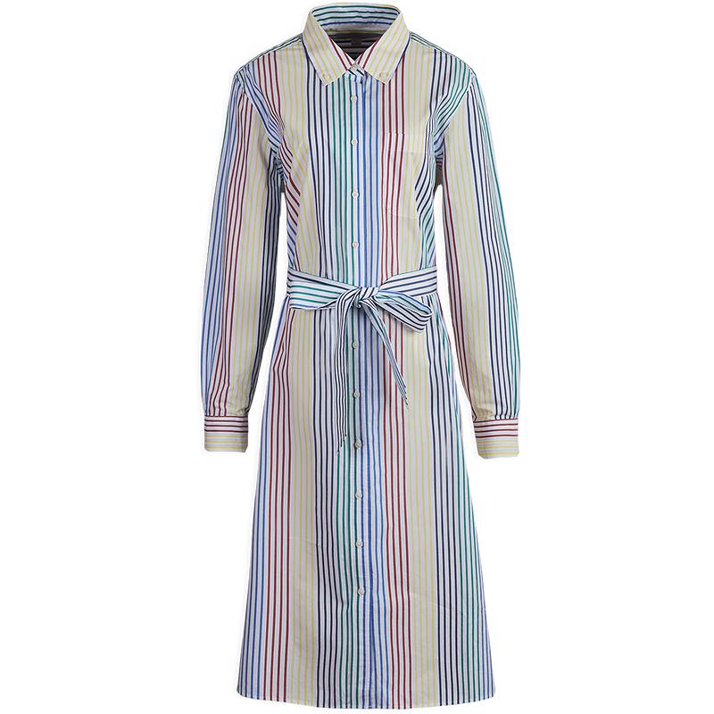Brooks Brothers Women s Pure Cotton Dopamine Striped Dress M
