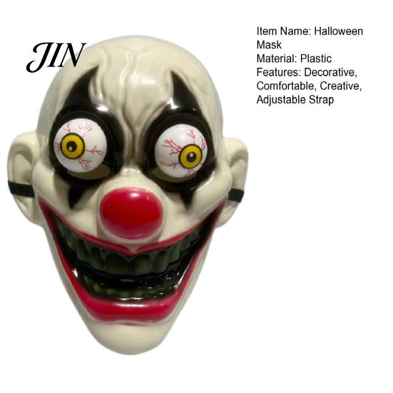 Realistic Bloodshot Eyeball Horror Mask Halloween Full Face with Protruding Eyeballs, Scary Party Secret Room Escape for Adult Cosplay Costume Parties