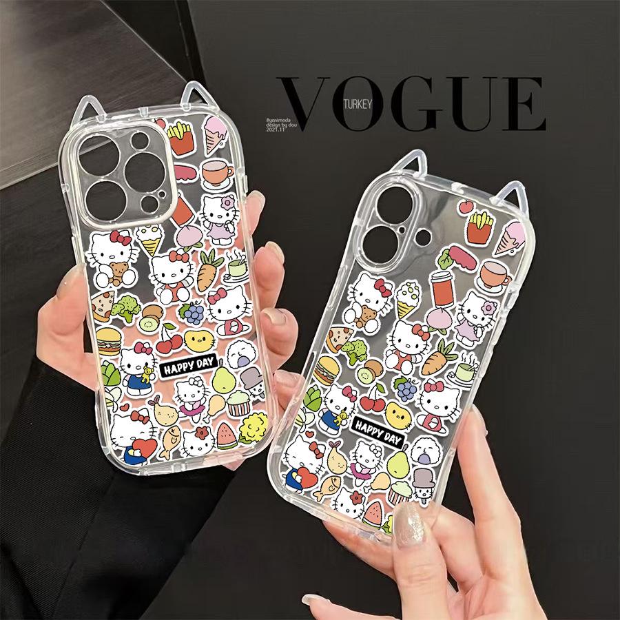 Sanrio TK Cat Ears KT Phone Case for Apple 14 - New Model
