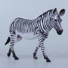 Wildlife Zebra Model: African Safari-Themed Plastic Toy for Kids
